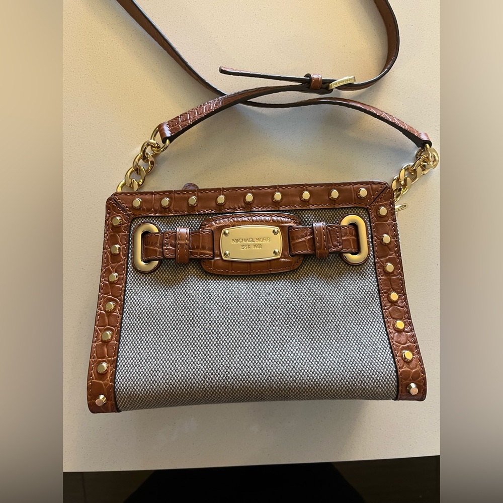 Michael Kors gold studded small purse